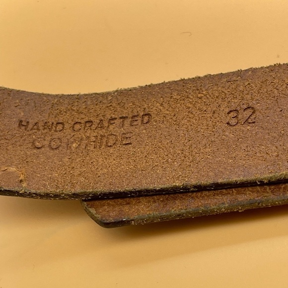 Tex Tan Embossed Leather Belt, Size 32, Vintage, Preowned - Picture 6 of 13